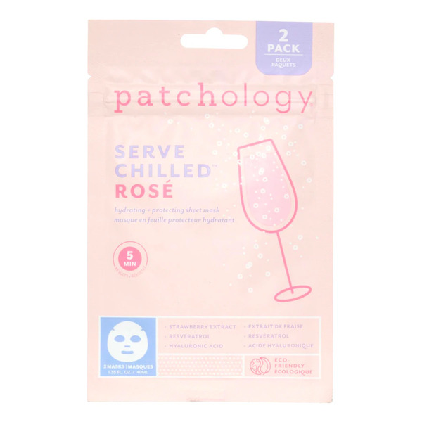  Patchology - Serve Chilled Rosé Hydrating & Protecting Sheet Mask- 2-pack Maschere In Tessuto 1 Pieces Unisex 