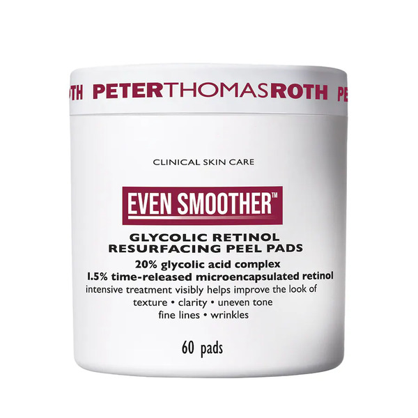  Peter Thomas Roth - Even Smoother™ Glycolic Retinol Resurfacing Peel Pads - 60 Pezzi Scrub Viso 1 Pieces Unisex 