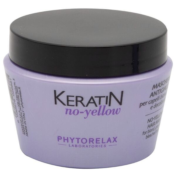  Phytorelax - Keratin No Yellow Maschera Anti-giallo Capelli Biondi, Grigi E Decolorati Maschere 250 Ml Female 