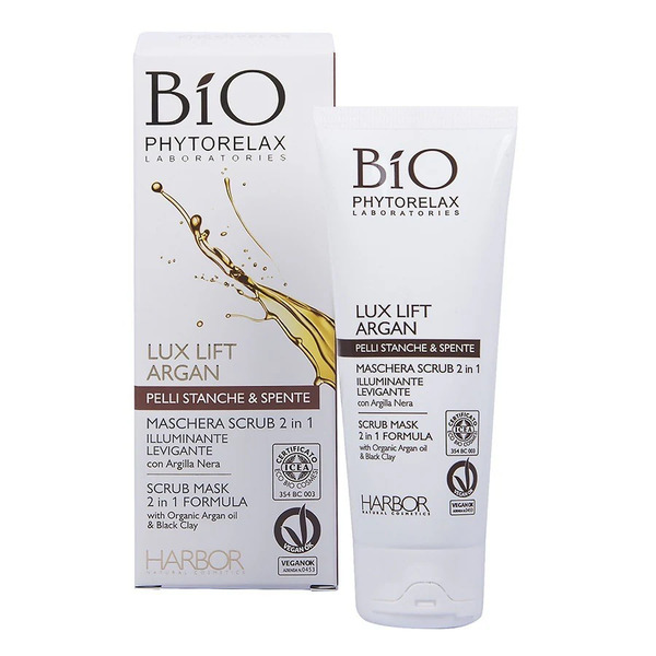  Phytorelax - Lux Lift Argan Maschera Scrub 2 In 1 Illuminante Levigante Maschere Punti Neri 1 Pieces Female 