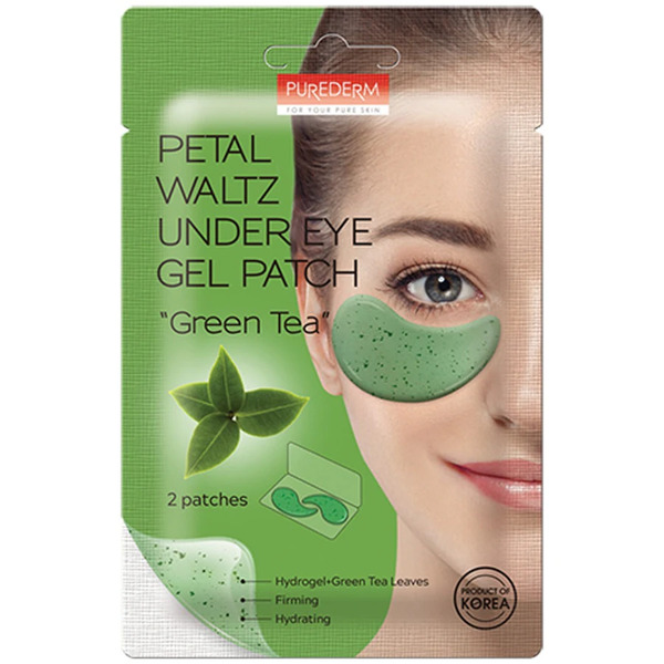  Purederm - Petal Waltz Under Eye Gel Patch green Tea Patch Occhi & Maschera Contorno Occhi 1 Pieces Unisex 