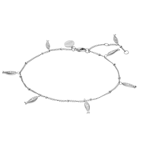  Purelei - Vitamin Sea Braccialetto Per Il Piede 100% Acciaio Inossidabile Gioielli Per I Piedi 1 Pieces Grigio Unisex 