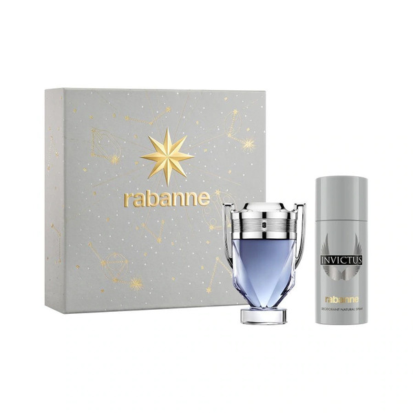  Rabanne - Invictus Cofanetto Regalo Eau De Toilette + Deodorant Spray Cofanetti Per Lui 1 Pieces Male 