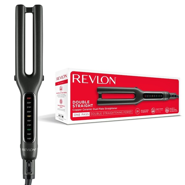  Revlon Professional - Copper Ceramic Dual Plate Straightener Double Straight Creme Modellanti 1 Pieces Unisex 