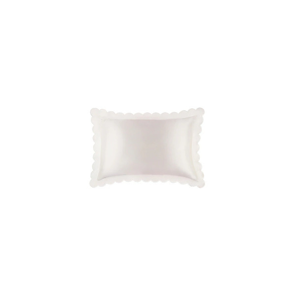  Slip - Pure Silk Queen Pillowcase With Scalloped Edge - White Maschere Per Dormire, Spray Per Cuscini & Co. 1 Pieces Unisex 