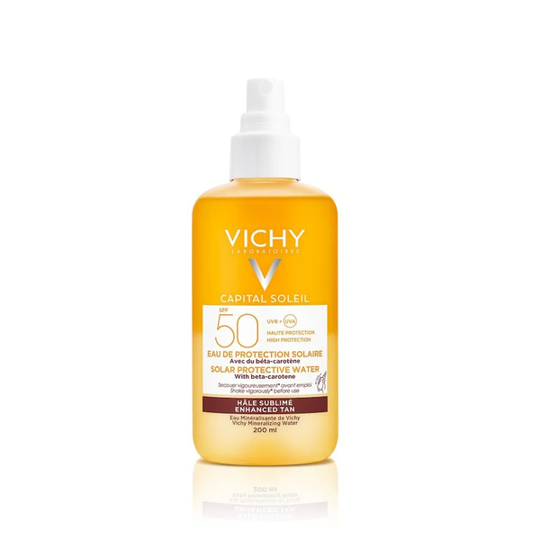  Vichy - Capital Soleil Acqua Solare Protettiva Abbronzatura Intensa Spf 50 Protezione Elevata Creme Solari 200 Ml Unisex 