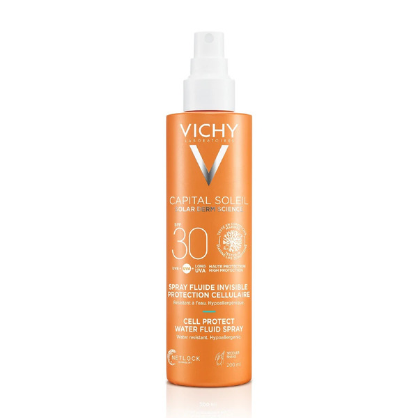  Vichy - Capital Soleil Cell Protect Fluido Ultra Leggero Spray Protezione Spf 30 Creme Solari 200 Ml Unisex 