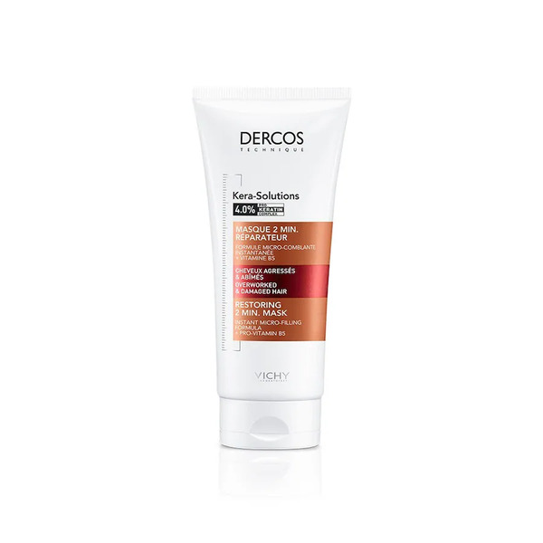  Vichy - Dercos Kera-solutions Maschera Riparatrice 2min Per Capelli Stressati E Danneggiati Maschere 200 Ml Unisex 