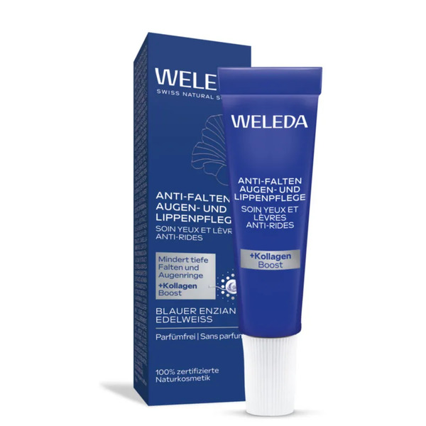  Weleda - Blauer Trattamento Antirughe Per Occhi E Labbra Genziana E Stella Alpina Crema Contorno Occhi 10 Ml Unisex 
