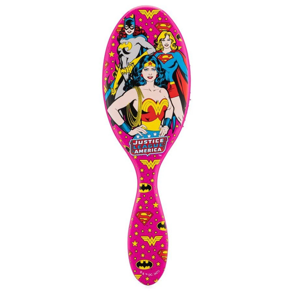  Wet Brush - Wetbrush Original - Justice League Wonderwoman, Batgirl E Supergirl Spazzole Piatte 1 Pieces Unisex 