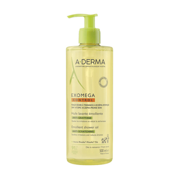  A-derma Exomega Control Olio Lavante Emolliente 500 Ml Anti-grattage Per Pelle Secca E A Tendenza Atopica 