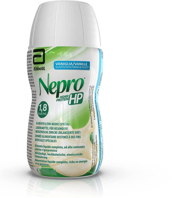  Nepro Hp Alimento A Fini Medici Speciali Ad Alta Densità Calorica E Proteica Per Insufficienza Renale Vaniglia 220 Ml 