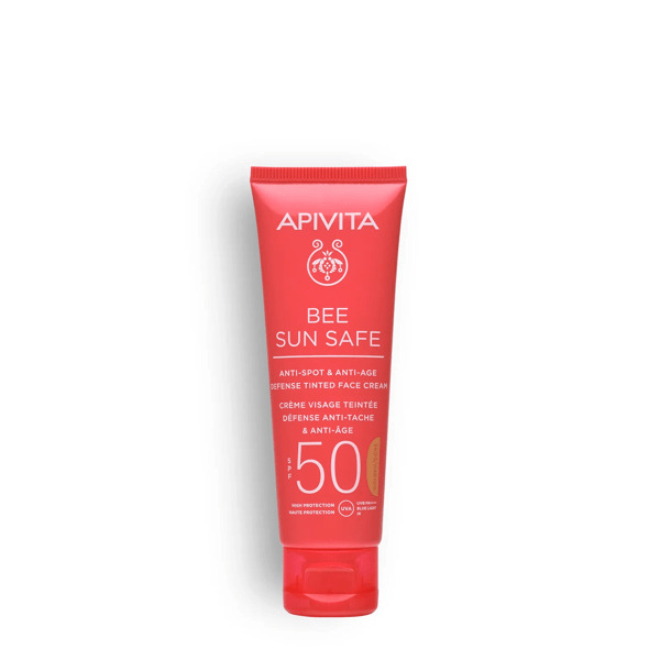  Apivita Bee Sun Safe Anti-spot E Anti-age Defense Tinted Crema Viso50 Ml 
