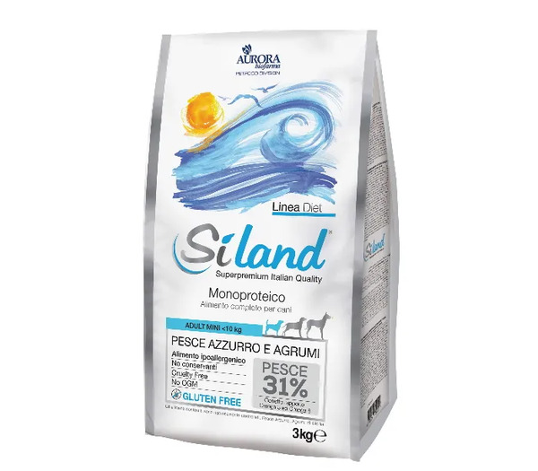  Siland One Protein Pesce Azzurro E Agrumi Alimento Completo Per Cani 3 Kg 