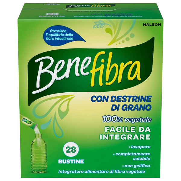  Benefibra Polvere Integratore Intestino Fibre Vegetali Gonfiore Addominale Colon Irritabile 28 Bustine 