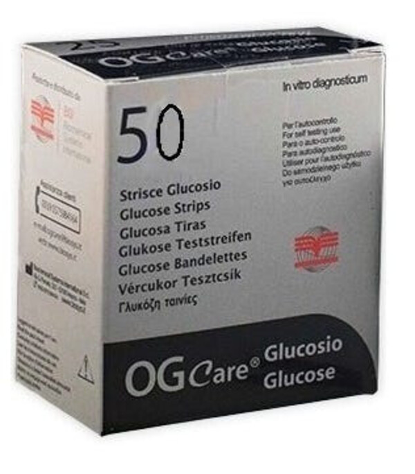  Ogcare Glicemia Strisce Misurazione Glicemia 50 Pezzi 