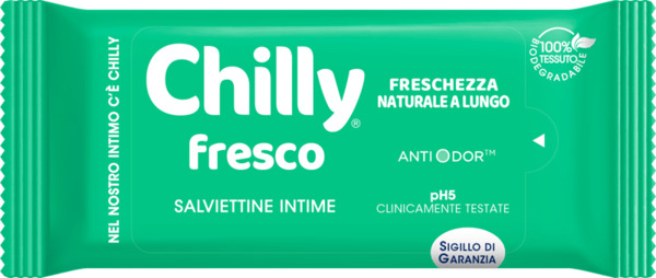  Chilly Formula Fresca Salviettine Intime Rinfrescanti 12 Pezzi 