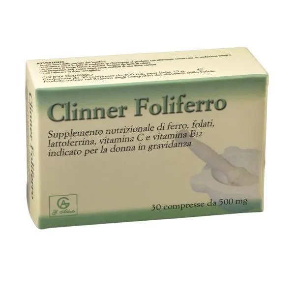  Clinner Foliferro Integratore 30 Compresse 