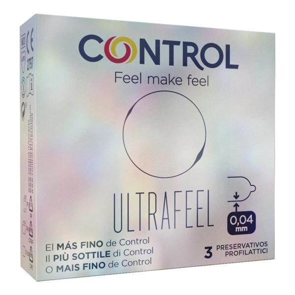  Control Finissimo Ultrafeel Preservativi Molto Sottili 3 Pezzi 
