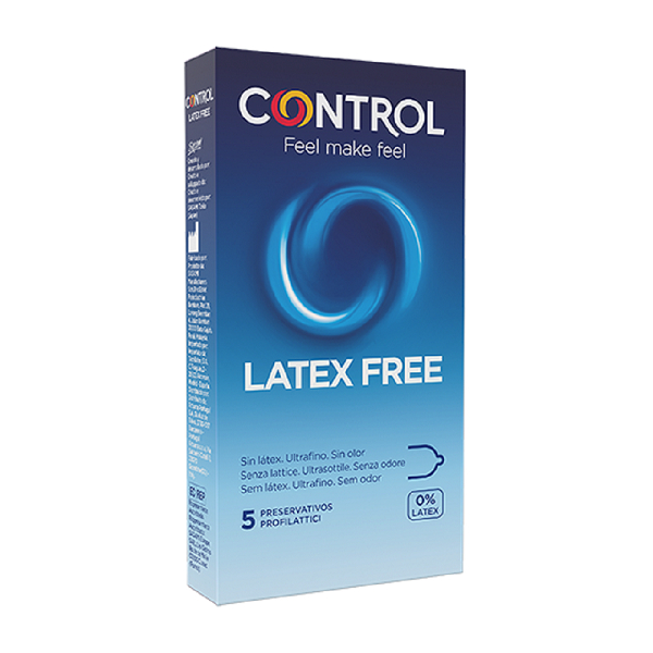  Control Latex Free Profilattici 5 Pezzi 