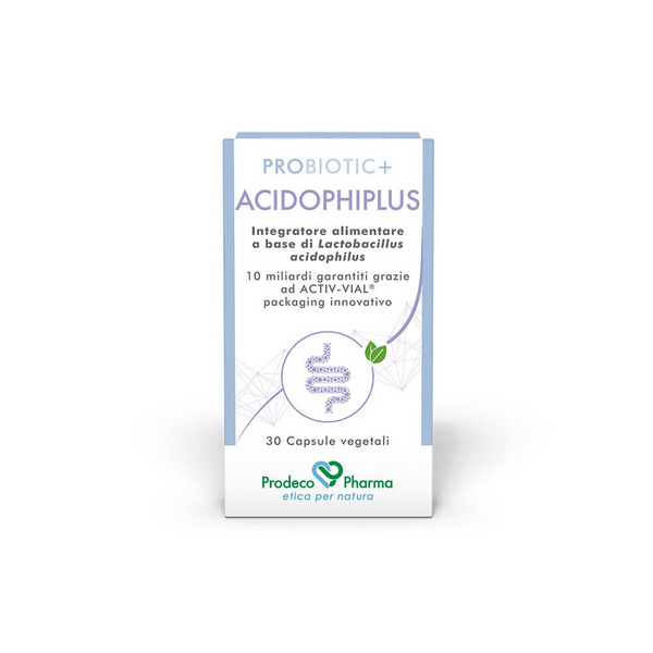  Probiotic+ Acidophiplus Integratore Per Riequilibrare La Funzionalità Dell'intestino E Flora Batterica 30 Capsule 