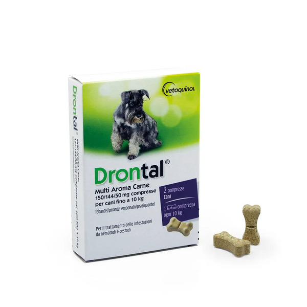 Drontal Multi Aroma Carne Per Cani 2 Compresse 