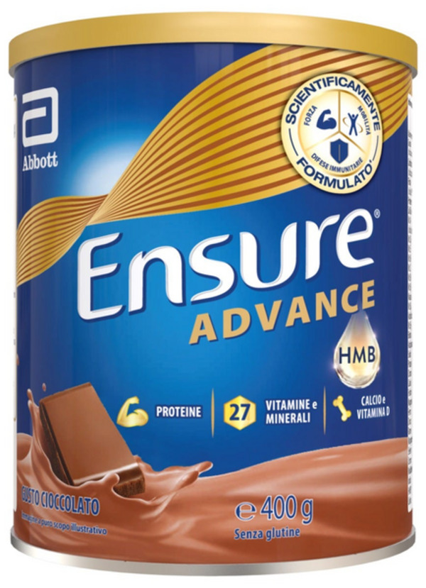  Ensure Advance Integratore Alimentare Proteico E Multivitaminico Con Hmb Formato Polvere 400g Gusto Cioccolato 