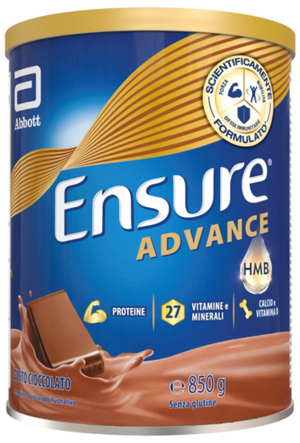  Ensure Advance Integratore Alimentare Proteico E Multivitaminico Con Hmb Formato Polvere 850g Gusto Cioccolato 