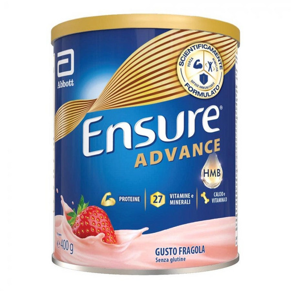  Ensure Advance Integratore Alimentare Proteico E Multivitaminico Con Hmb Formato Polvere 400g Gusto Fragola 