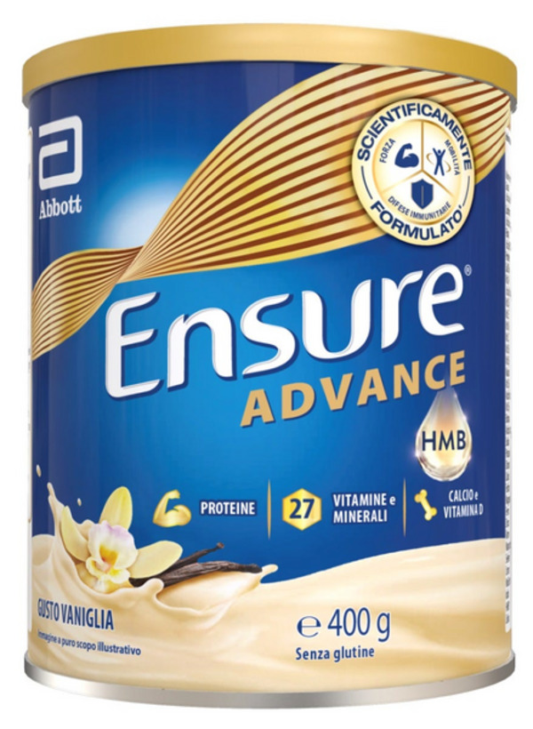  Ensure Advance Integratore Alimentare Proteico E Multivitaminico Con Hmb Formato Polvere 400g Gusto Vaniglia 
