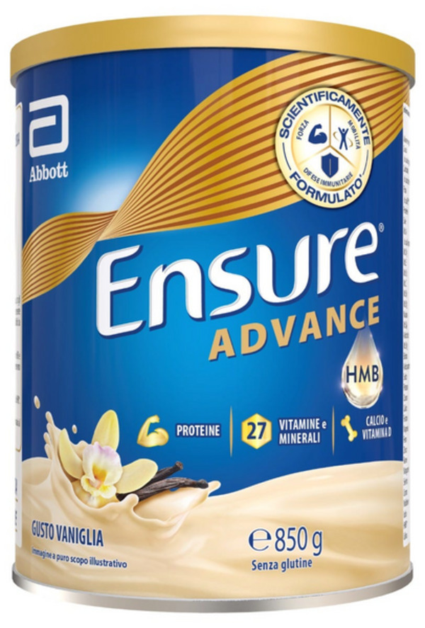  Ensure Advance Integratore Alimentare Proteico E Multivitaminico Con Hmb Formato Polvere 850g Gusto Vaniglia 