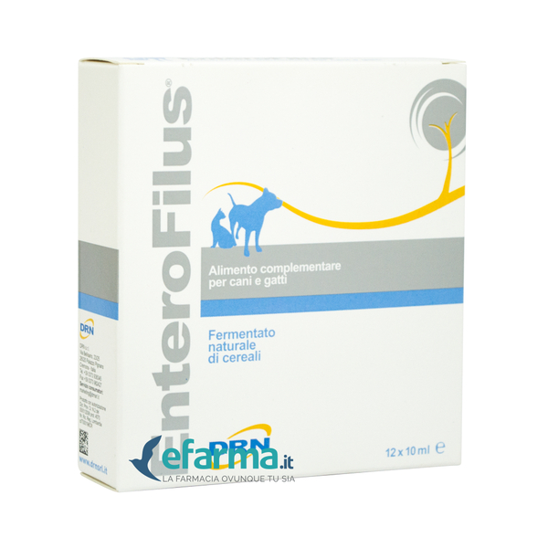  Drn Enterofilus Mangime Complementare Simbiotico Cani E Gatti 12 Fiale 