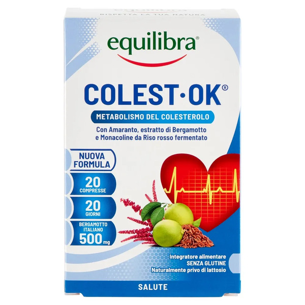 Equilibra Colest-ok Integratore Per Il Colesterolo 20 Compresse 