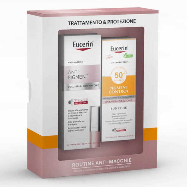  Eucerin Sun Cofanetto Routine Anti-macchie Con Siero Anti-pigment + Protezione Solare Pigment Control Spf 50+ 
