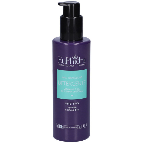  Euphidra Detergente Maxi Idratazione 200 Ml Vitamina E Pulisce E Nutre Pelle Secca 