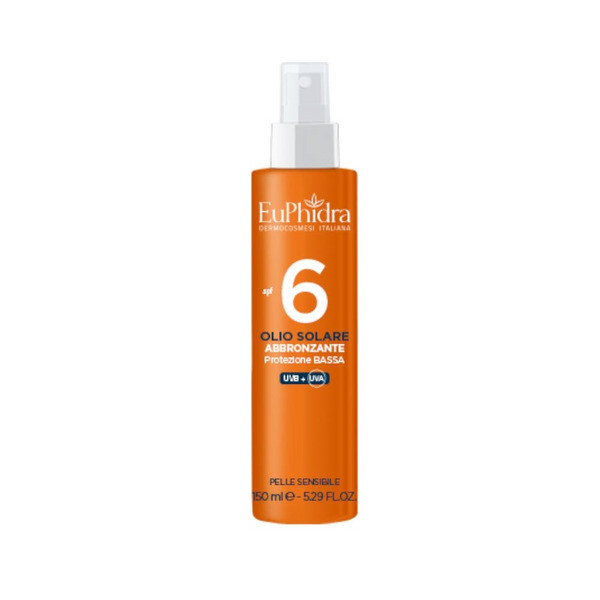  Euphidra Olio Solare Abbronzante Spf 6 Protezione Bassa 150 Ml 
