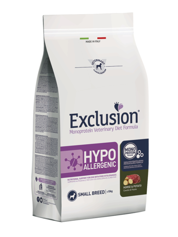  Exclusion Monoprotein Veterinary Diet Formula Hypoallergenic Crocchette Anatra/patate Per Cani Taglia Piccola Sacco 2kg 