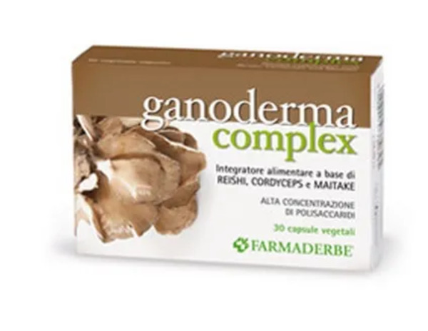  Farmaderbe Ganoderma Complex Integratore Organismo 30 Capsule 