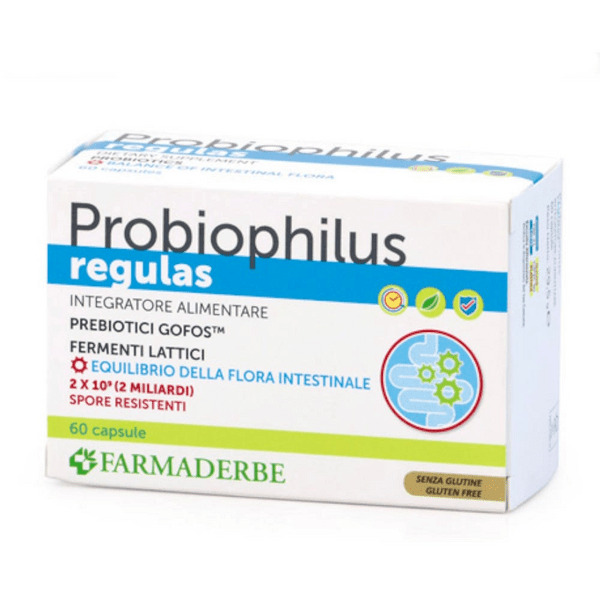  Farmaderbe Probiophilus Integratore Fermenti Lattici 60 Capsule 