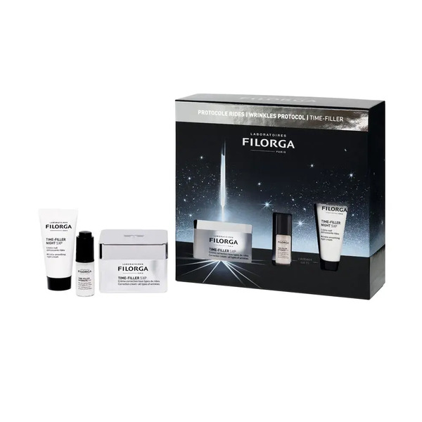  Filorga Protocollo Anti-rughe Time Filler Con Crema Viso Anti-rughe + Siero E Crema Notte In Regalo 