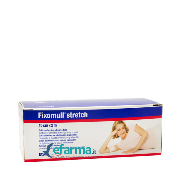  Fixomull Stretch Garza Autoadesiva 15cm X 2m 