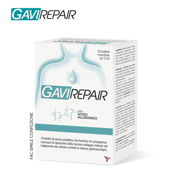  Gaviscon Gavirepair Trattamento Reflusso Gastroesofageo 20 Bustine 