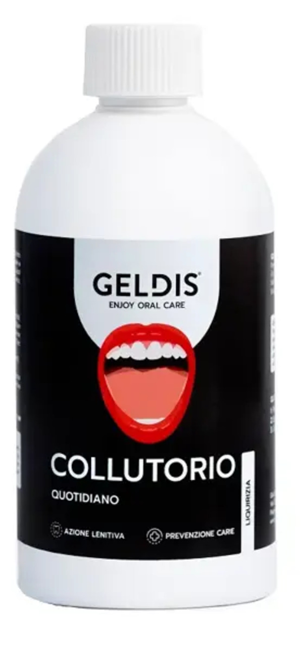  Geldis Collutorio Gusto Liquirizia 500 Ml Trattamento Intensivo Alito Fresco Per Il Controllo Dell'alitosi 