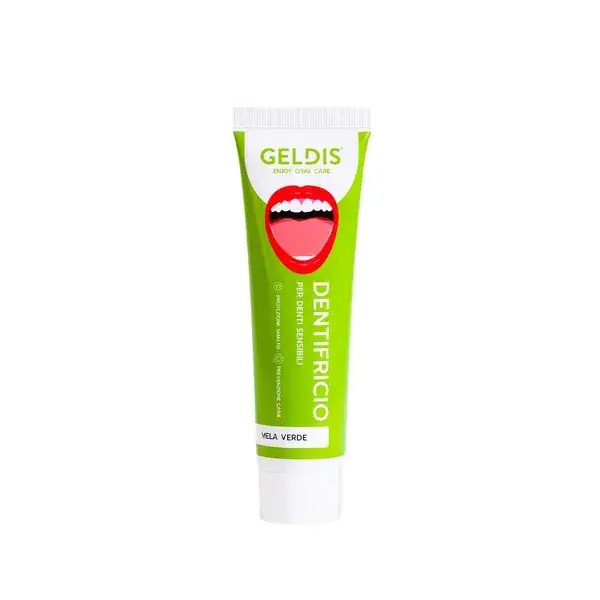  Geldis Dentifricio Mela Verde 100 Ml Azione Remineralizzante E Riequilibrante Per Smalto Indebolito Da Acidi 