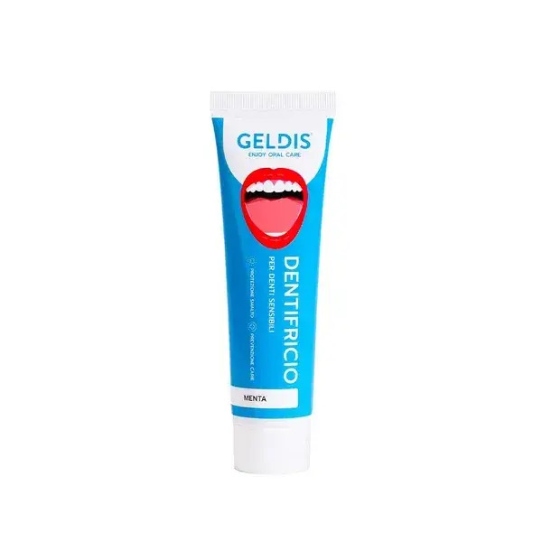  Geldis Dentifricio Menta Fresca 100 Ml Scudo Minerale Ipersensibilità Dentinale E Alito Fresco Prolungato 