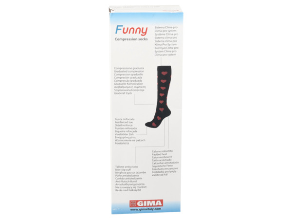  Gima Calze A Compressione Funny Sm  Disegno 1  Supporto E Stile 