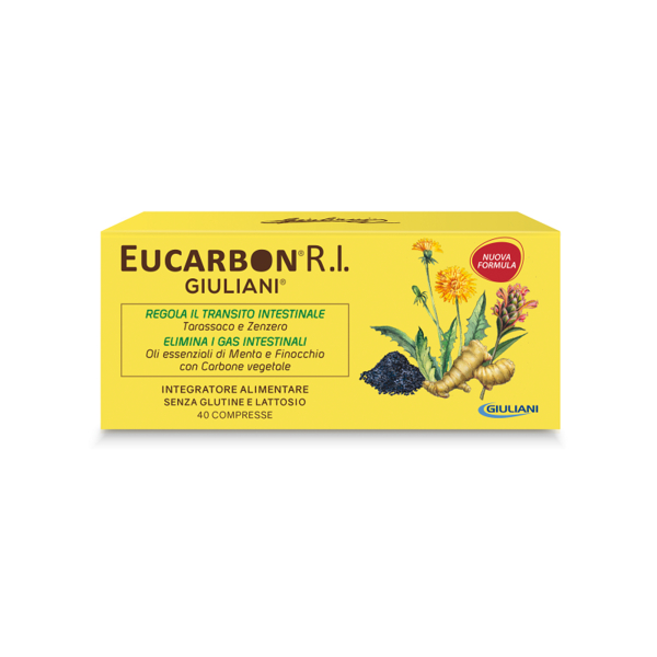  Eucarbon R.i Integratore A Base Di Carbone Per Disturbi Intestinali 40 Compresse 