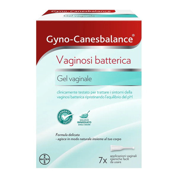  Gyno-canesbalance Gel Vaginale Contro Vaginosi Batterica Infezioni Vaginali 7 Flaconcini Applicatori 