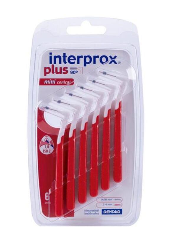  Interprox Plus Mini Conical 6 Scovolini Rosso 