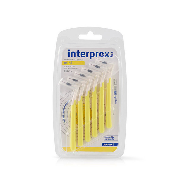  Interprox  Plus Mini 6 Scovolini Gialli Anti-placca E Anti-carie Per Spazi Interdentali Piccoli-medi 
